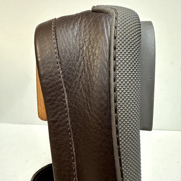WORN TWICE Ralph Lauren Purple Label Driver Brown Pebbled Made in Italy 11.5 D main image 11